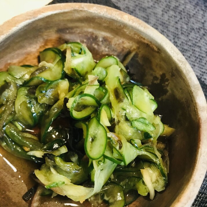 さっぱり！食欲増進！きゅうりとミョウガの酢の物